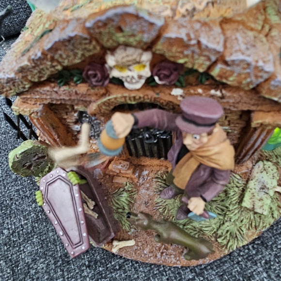 Disney Haunted Mansion Snow Globe with Green and Brown Accents - Picture 4 of 4